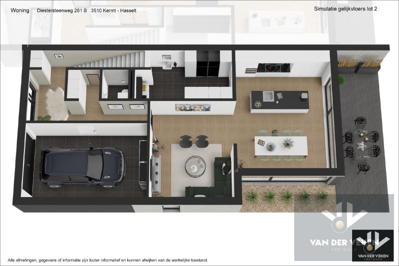 Ruime en volledig afgewerkte half open BEN-woning met 4 slaapkamers te bewonderen in het gezellige Kermt. foto 26