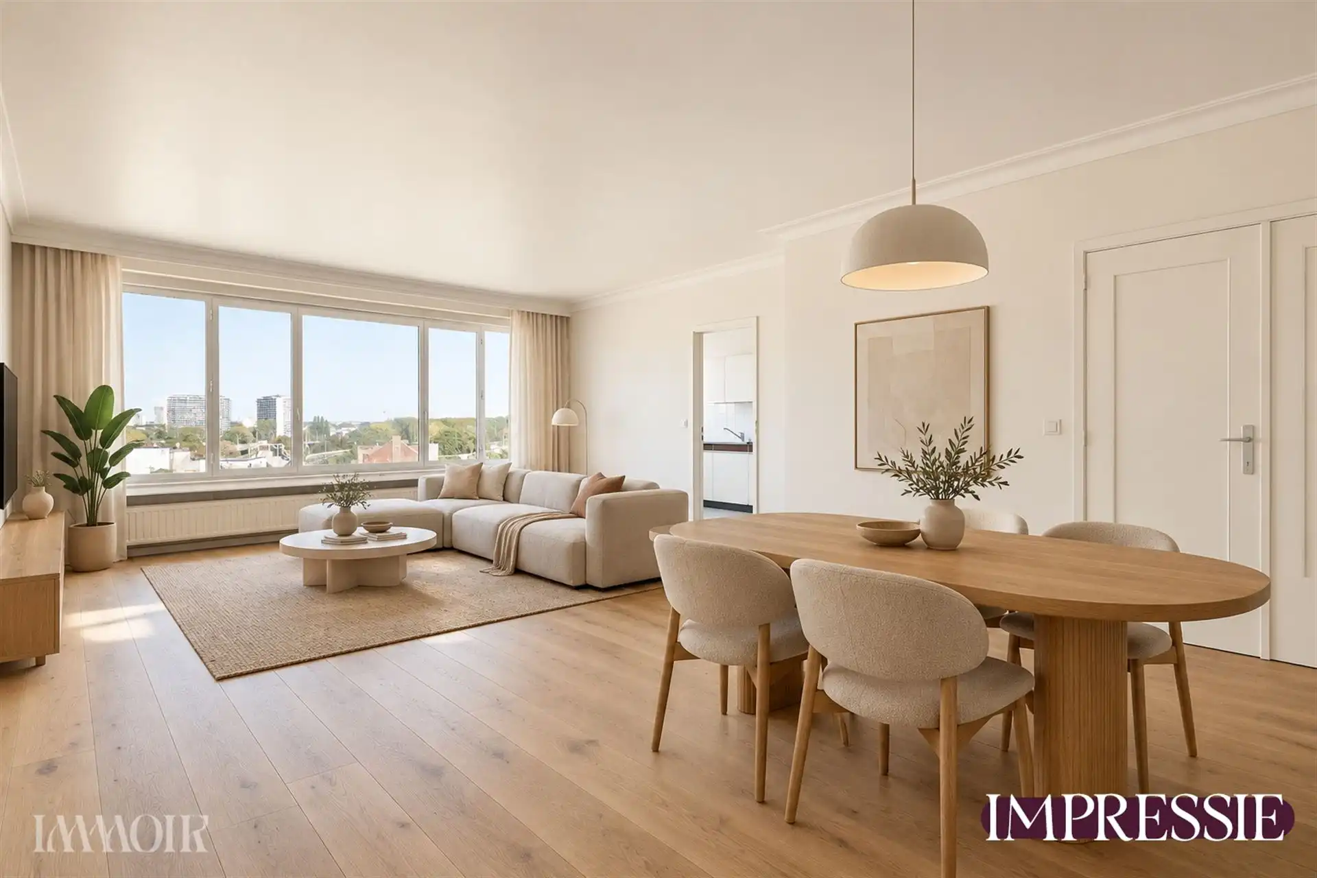 Appartement met 2 slpks en panoramisch uitzicht. foto 3