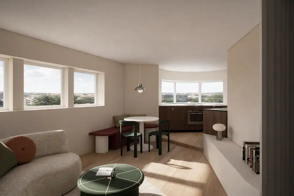 Lichtrijk dakappartement met 1 slaapkamer en EPC A score op toplocatie foto 3