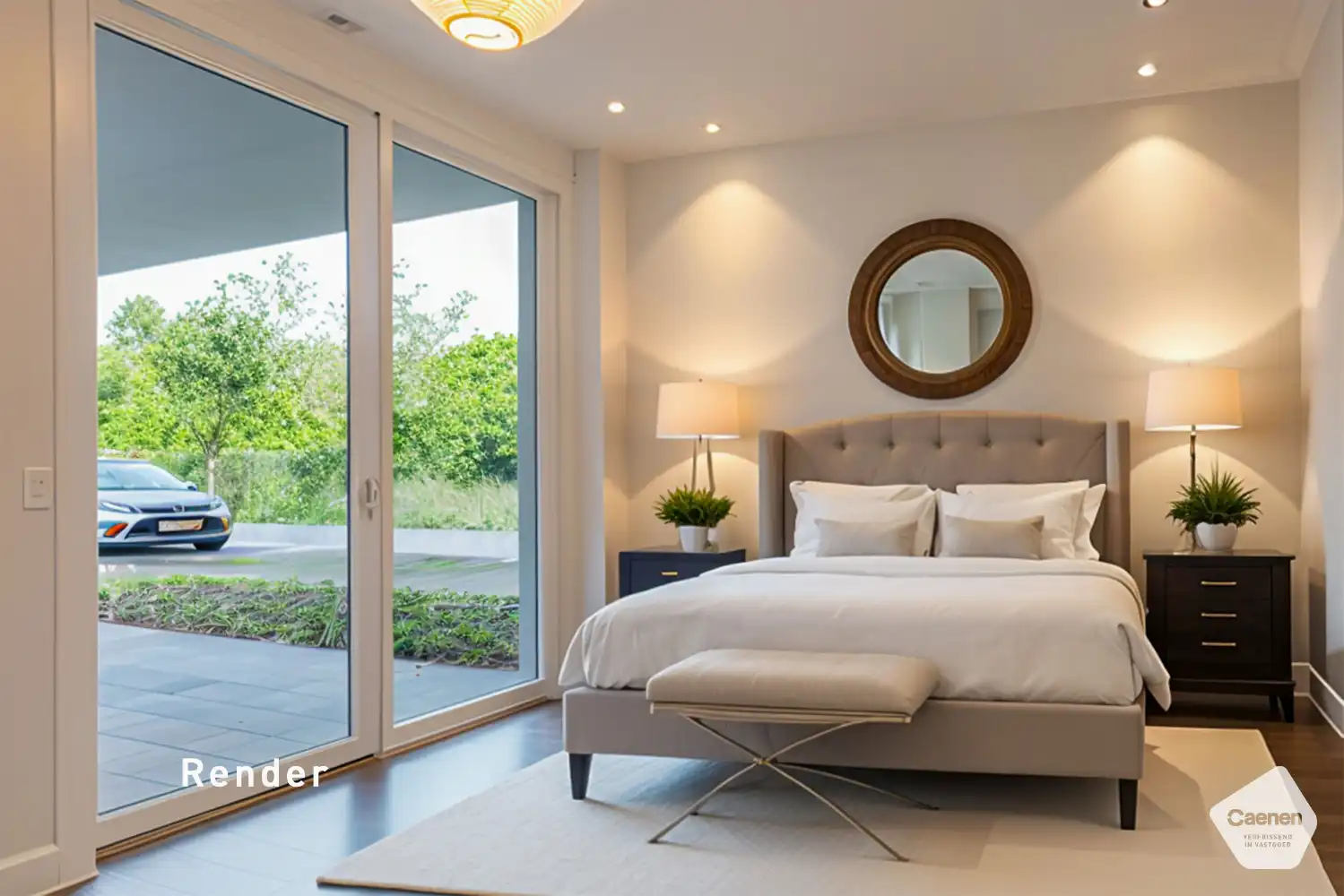 Zeer recent gelijkvloers appartement met 2 slaapkamers foto 6