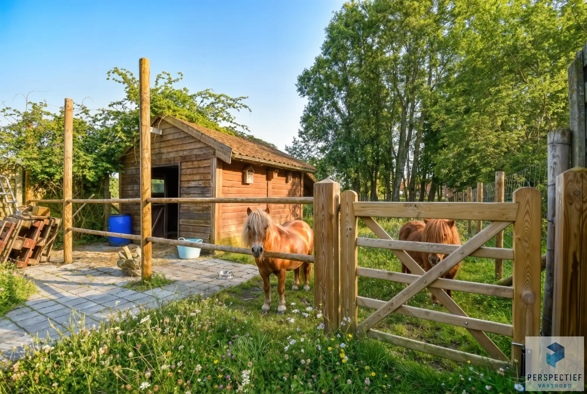 Ruime woning met tuin, kleine weide & bijgebouw gelegen in landelijke omgeving in Oedelem op  1 365 m² foto 2