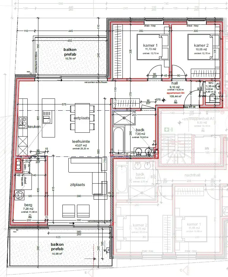 GEEN BOVENBUREN - Nieuwbouw - 2 grote terrassen & 2 kamers ! foto {{pictureIndex}}
