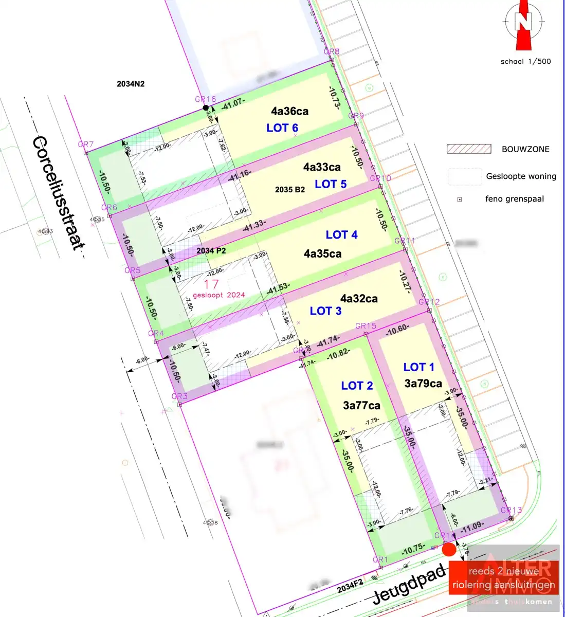VERKAVELING 6 BOUWGRONDEN HOB KOERSEL foto {{pictureIndex}}