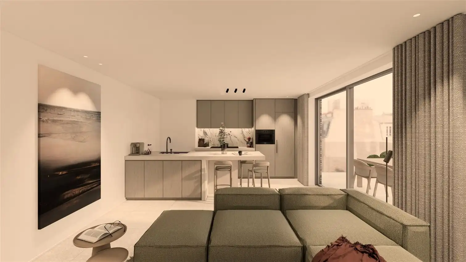 Comfortabel appartement met overdekt terrras en 2slk foto 5