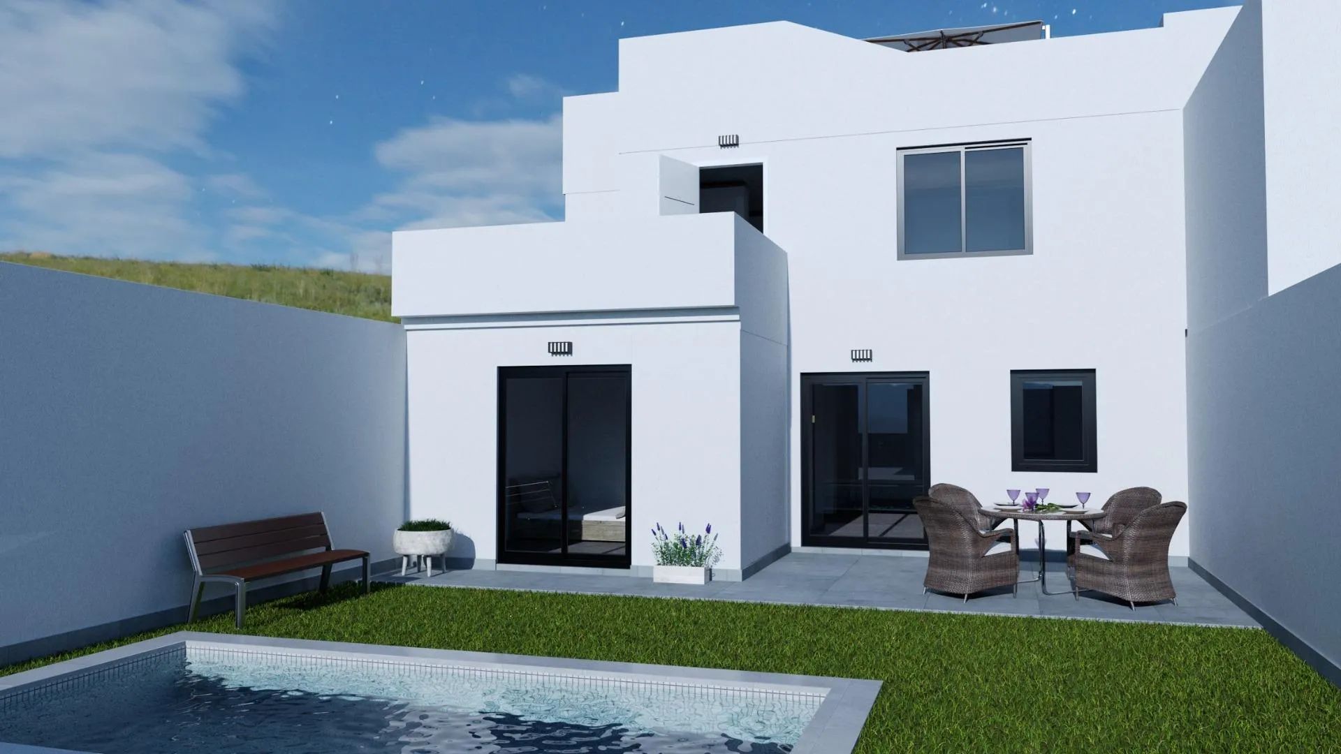 Luxe woningen met zwembad in Los Belones bij La Manga del Mar Menor foto {{pictureIndex}}