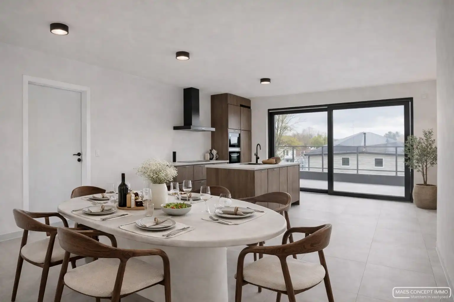 Penthouse 130 m2 met 2 ruime terrassen in centrum Anzegem foto {{pictureIndex}}