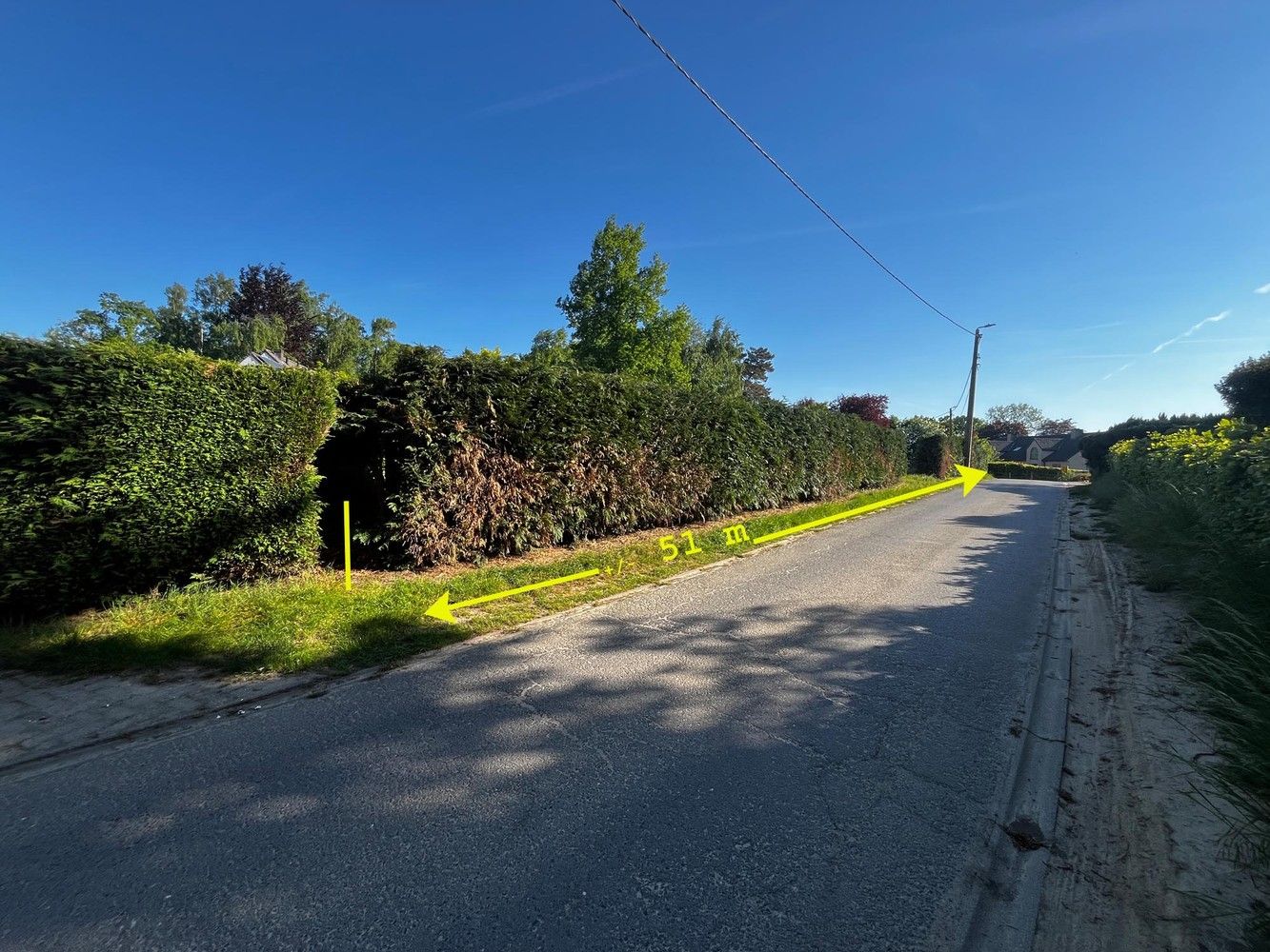 laatste residentiële bouwgrond, uitzonderlijke breedte 51m , zeer RUSTIG foto 4