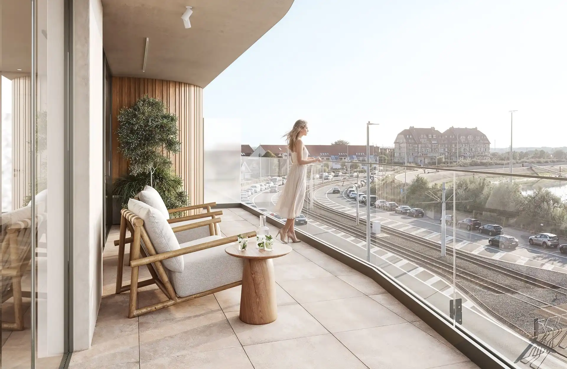 2 Slaapkamer appartement met een
ruim terras en een gevelbreedte van
meer dan 13 meter foto 2