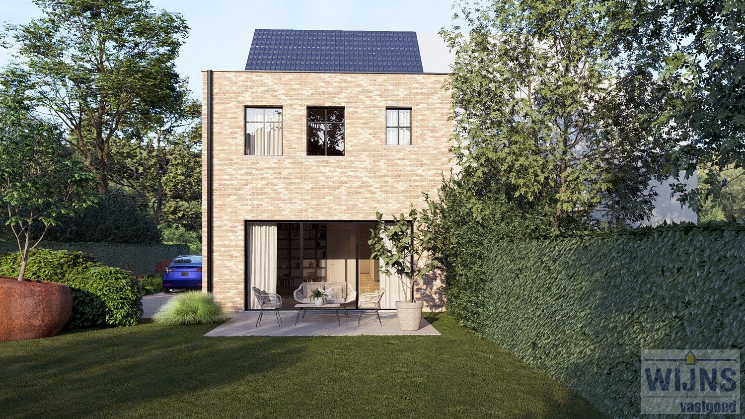 Halfopen nieuwbouwwoning: Ruwbouw winddicht. foto 5