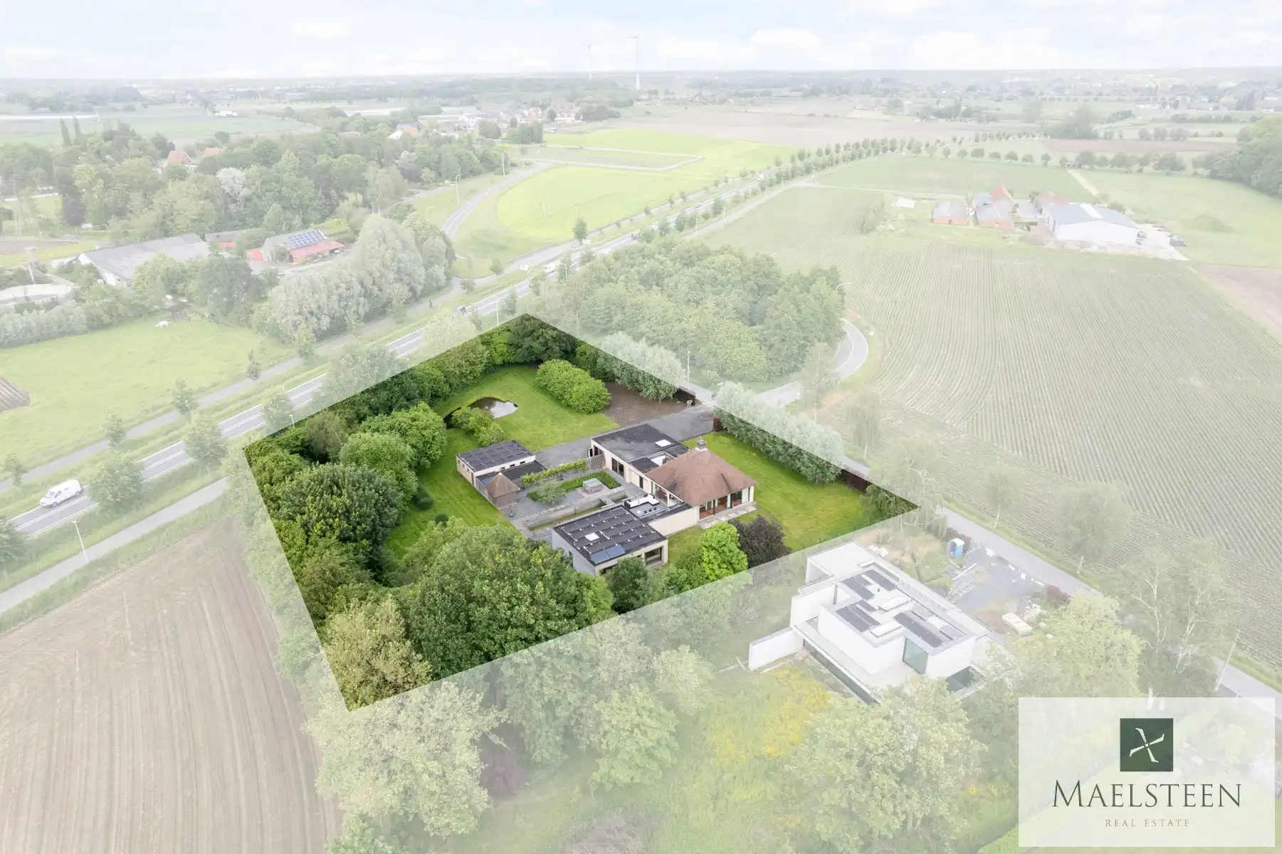 Architectenwoning op 5.231 m² te Torhout (Groenhove) foto 11