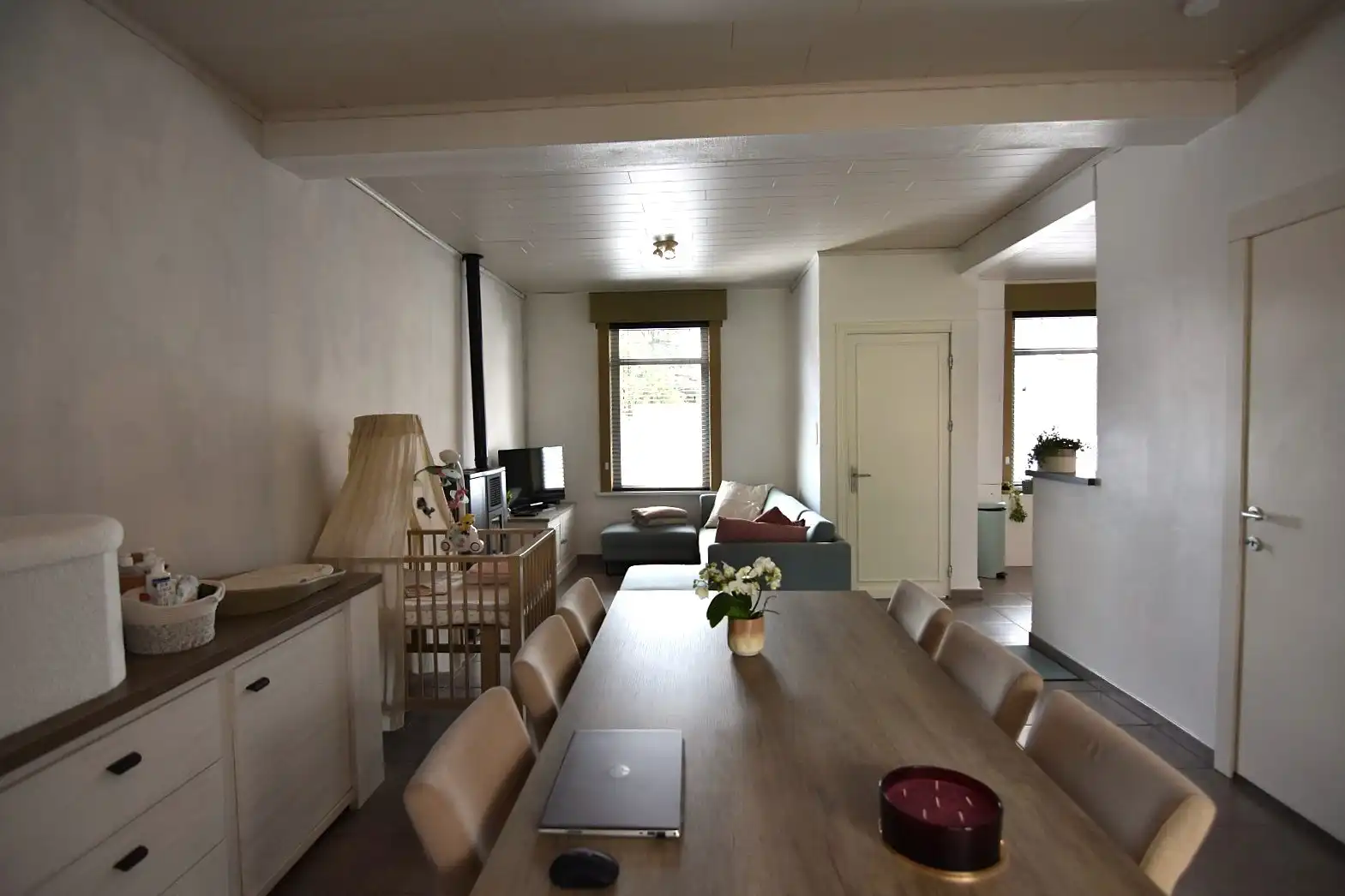 Gezellige rijwoning met diepe tuin in Moorslede foto 7