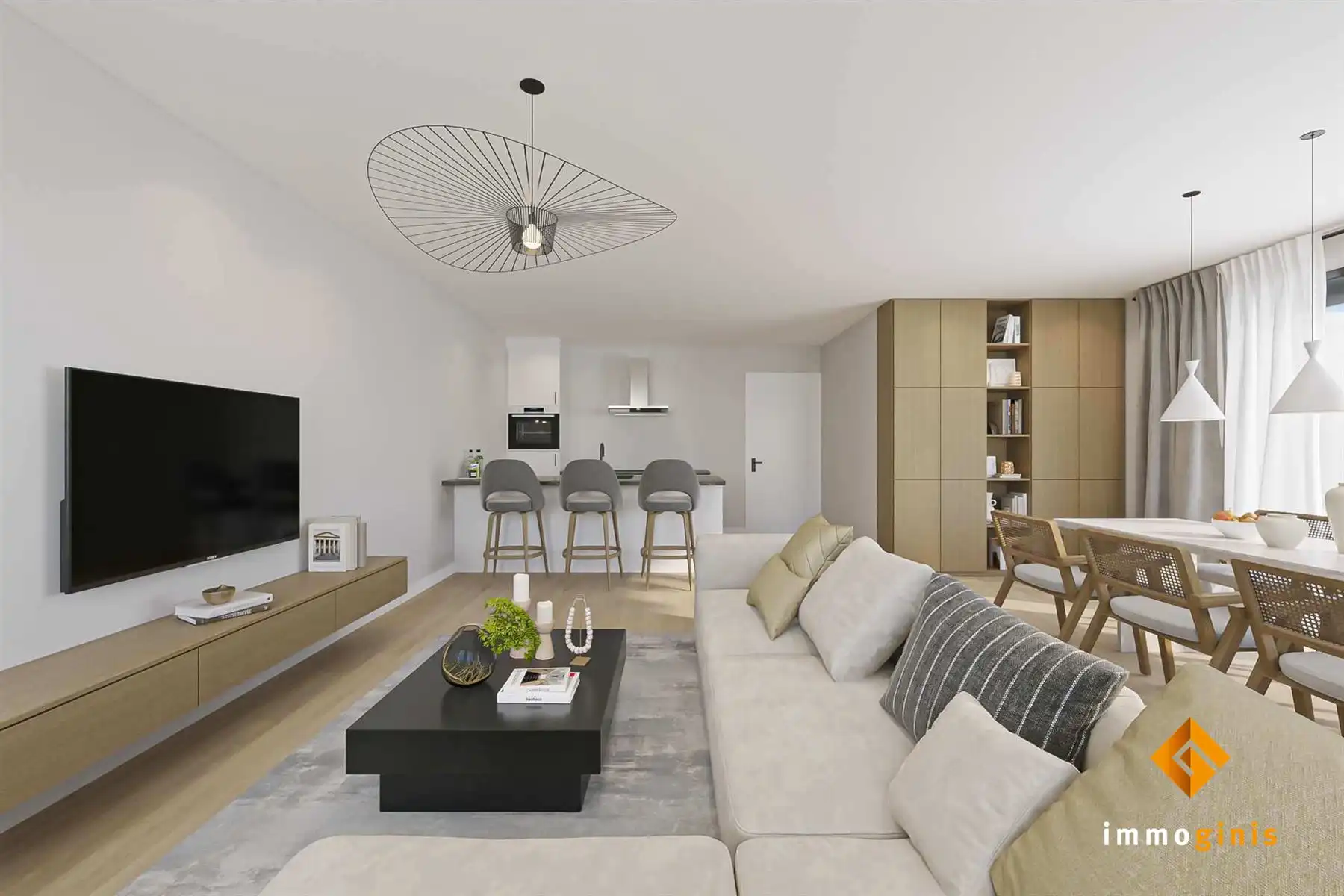 Aangepast voor mindervaliden/ouderen: appartement eerste verdieping met 2 slaapkamers en gezellig, overdekt terras.  foto 3