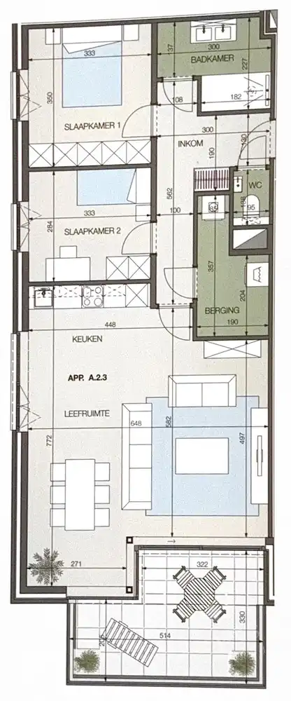 Lichtrijk nieuwbouwappartement met twee slaapkamers en terras in Zonhoven foto 14