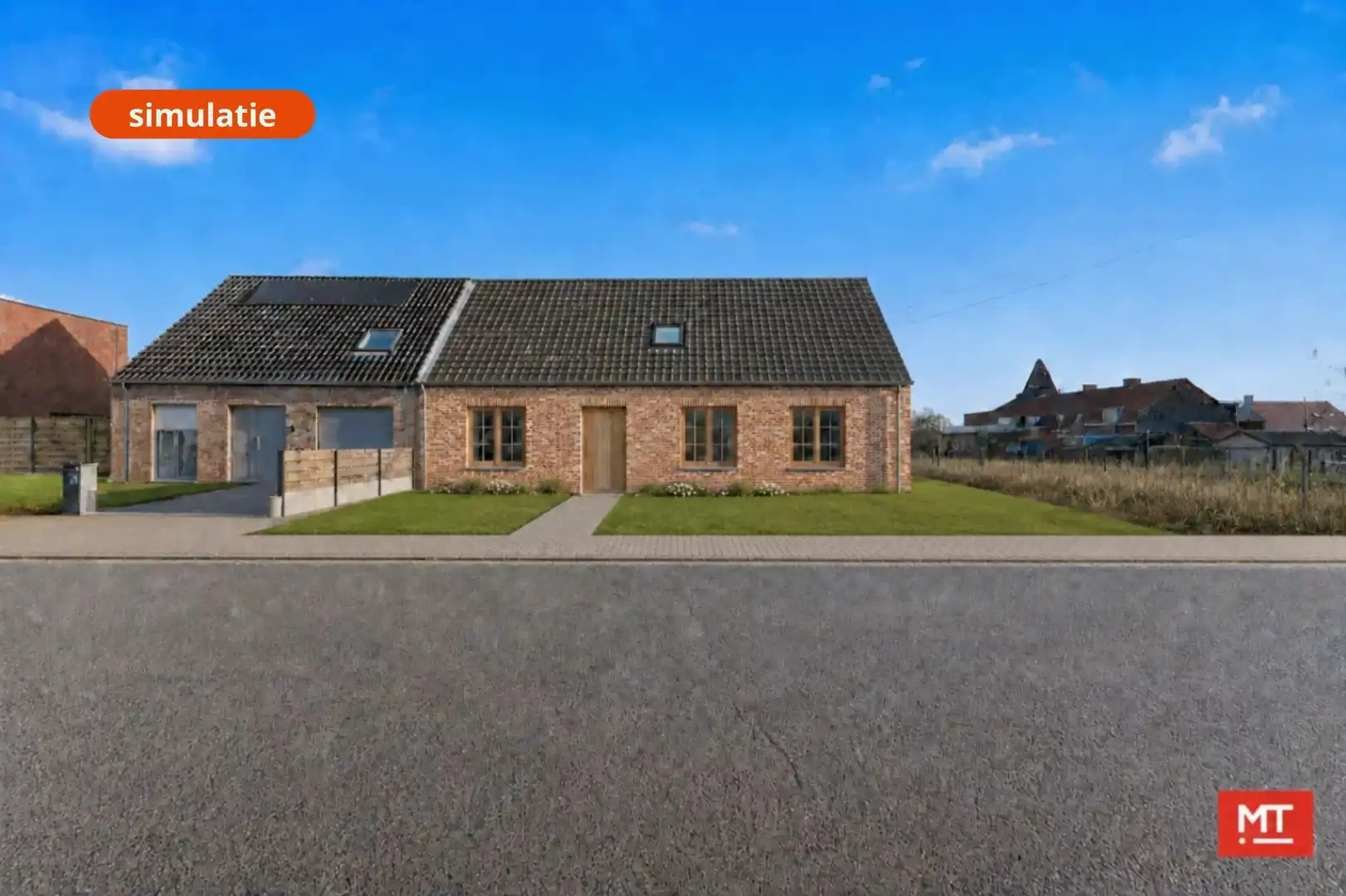 Halfopen nieuwbouwwoningen op een rustige locatie in Wervik foto {{pictureIndex}}