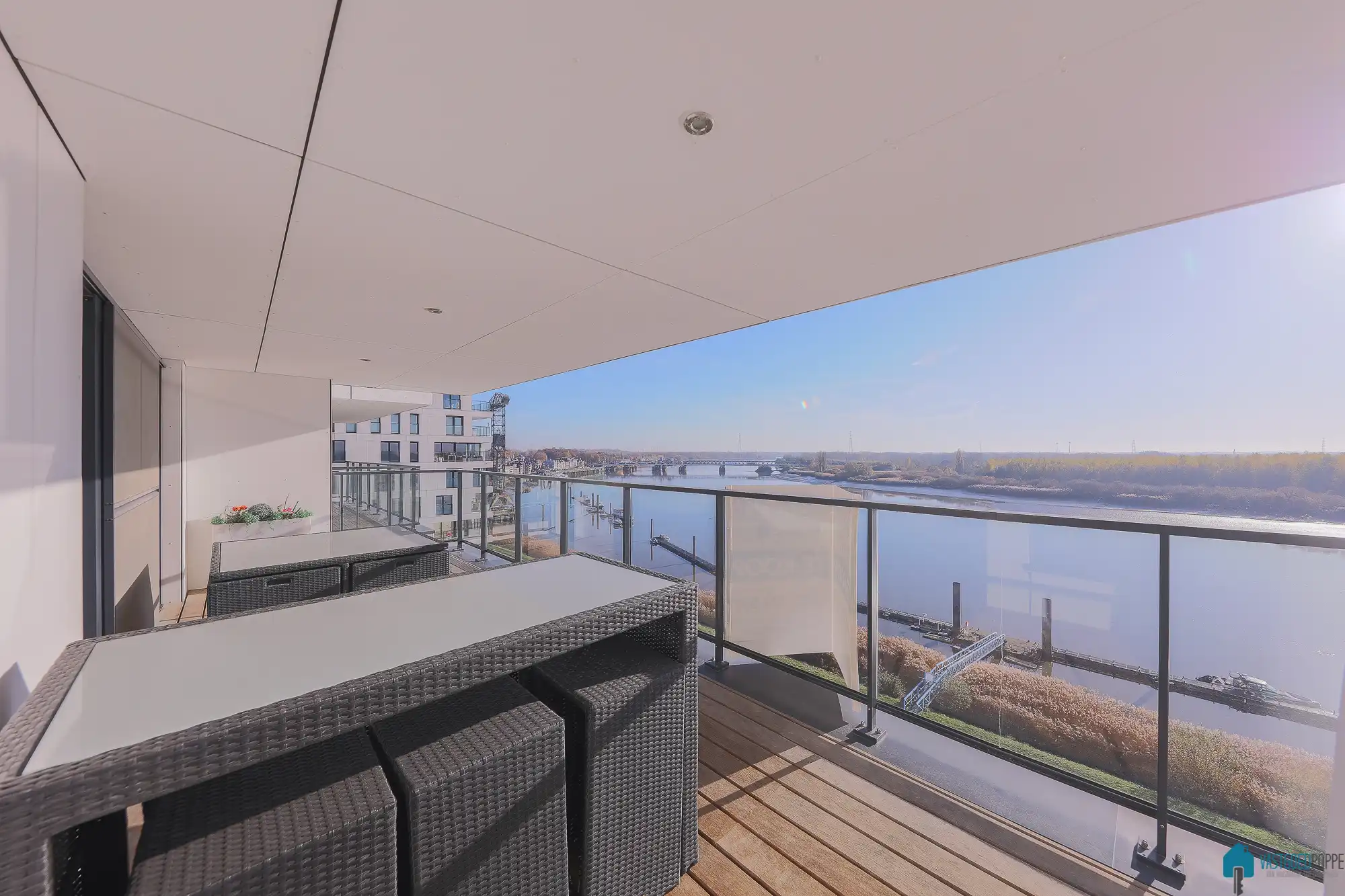 Appartement met terras zicht op de Schelde foto 7
