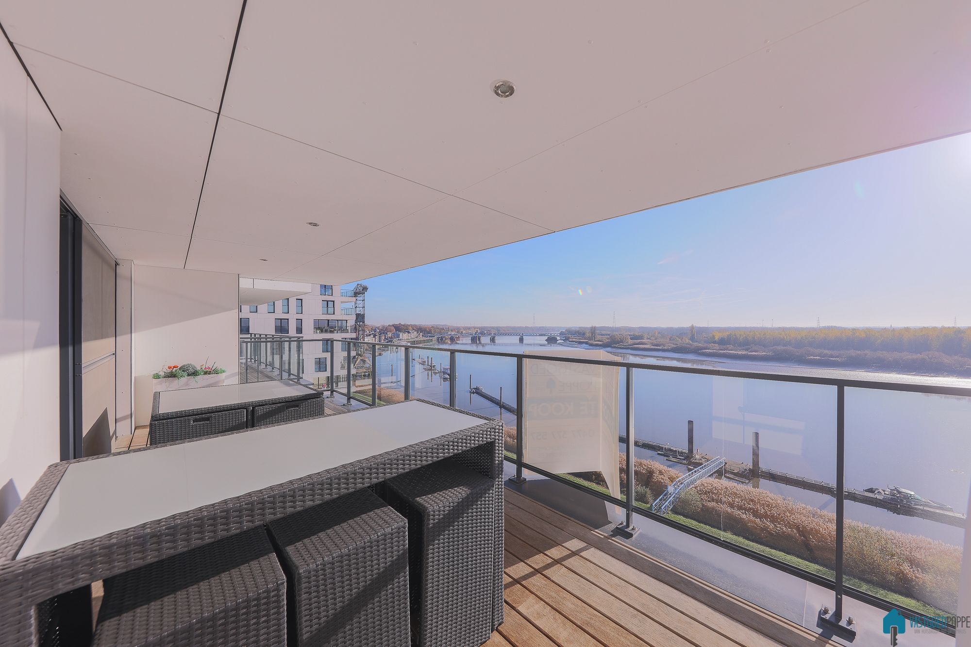 Appartement met terras zicht op de Schelde foto 7