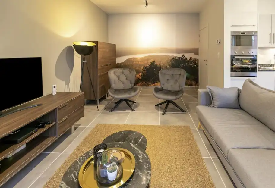Stijlvol duplex-appartement met 2 slaapkamers en parkeerplaats te huur op toplocatie in Maasmechelen. foto 4