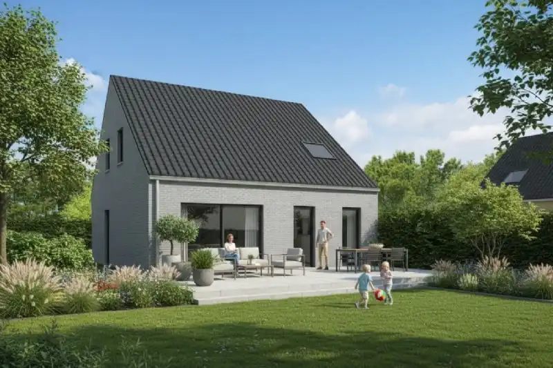 Nieuw te bouwen halfopen woning te Ruddervoorde. foto 2