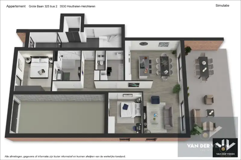 Ruim gelijkvloers nieuwbouwappartement met 2 slaapkamers, een terras en een mooie tuin op een goed bereikbare locatie! foto 16