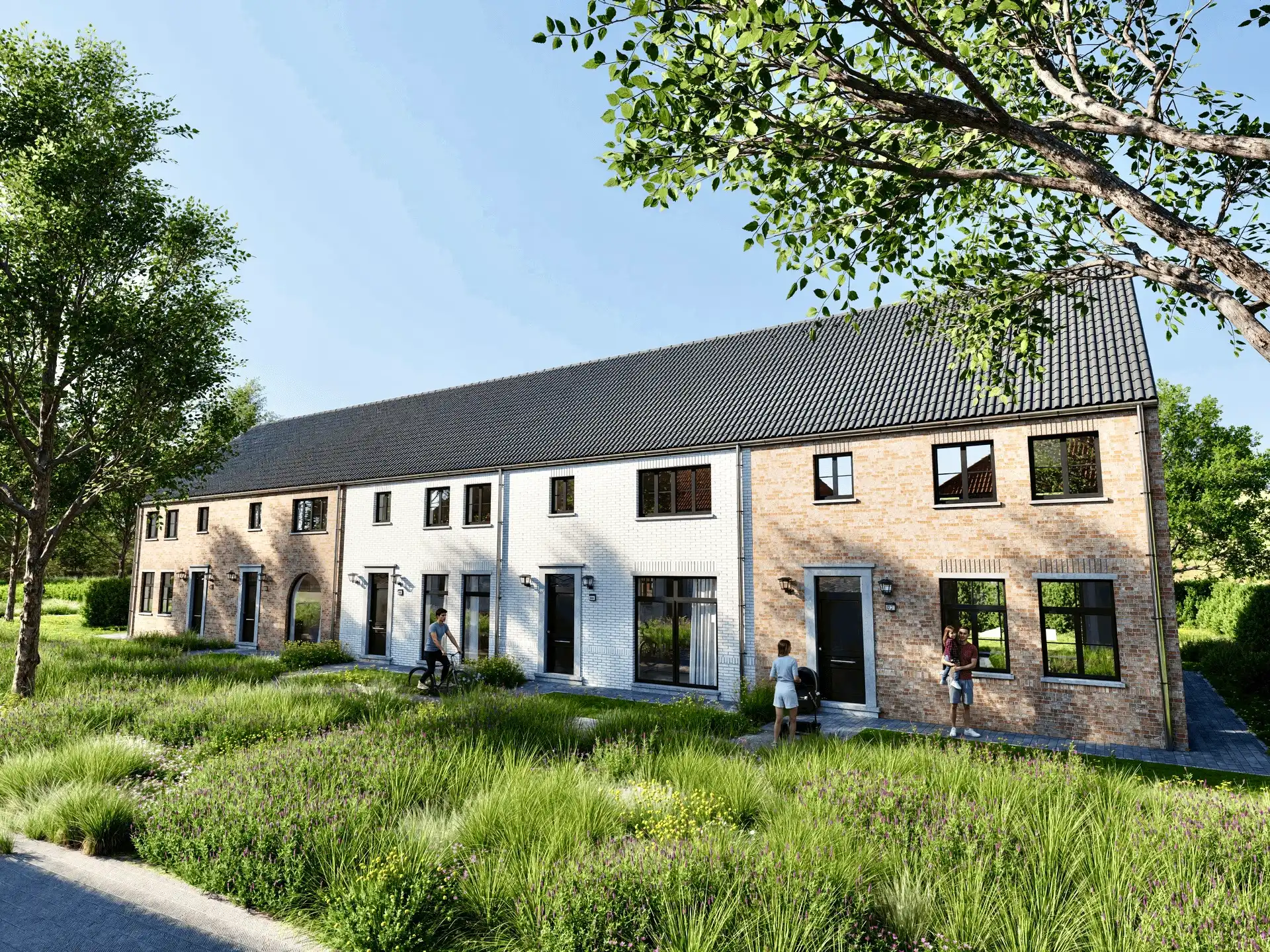 5 energiezuininge nieuwbouwwoningen met tuin.  foto 3