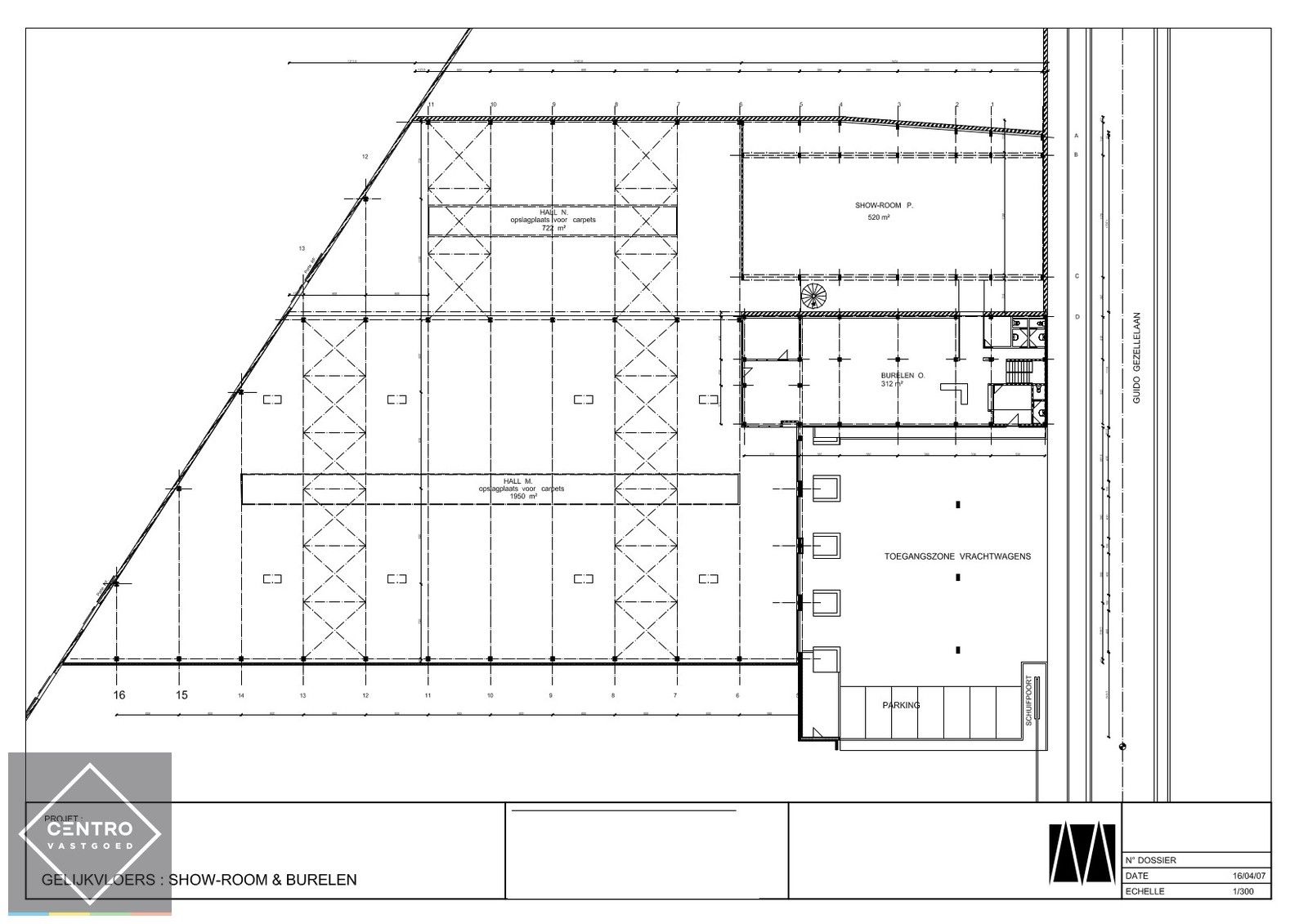 Instapklare burelen/showroom (± 1.400 m²) + opslagplaats  ( ± 2.700m²) met 4 sectionale poorten en VH van 7m te ROESELARE ! foto 27