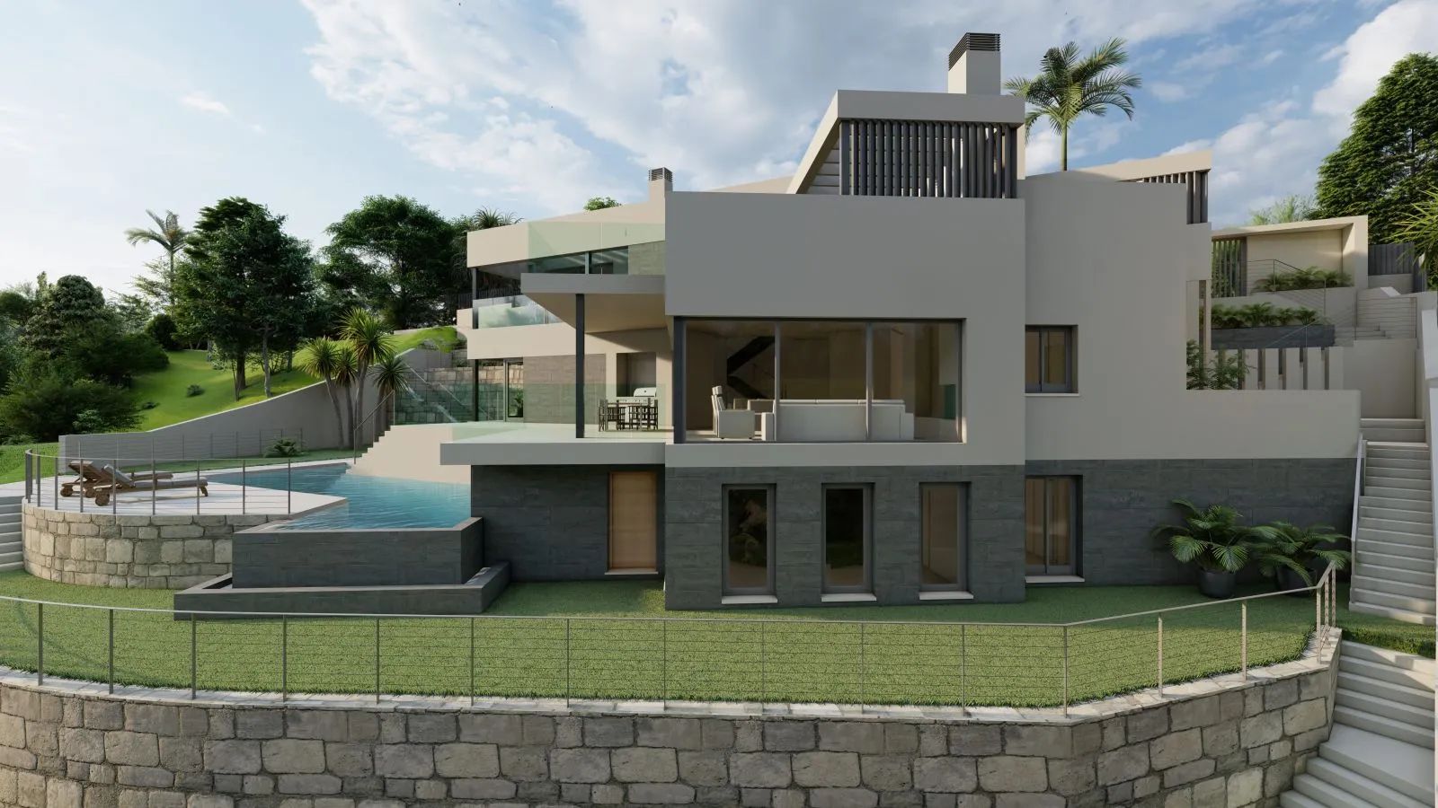 Betoverend wonen: luxe villa met panoramisch bergzicht, elegant design en serene ligging nabij Mijas foto 7