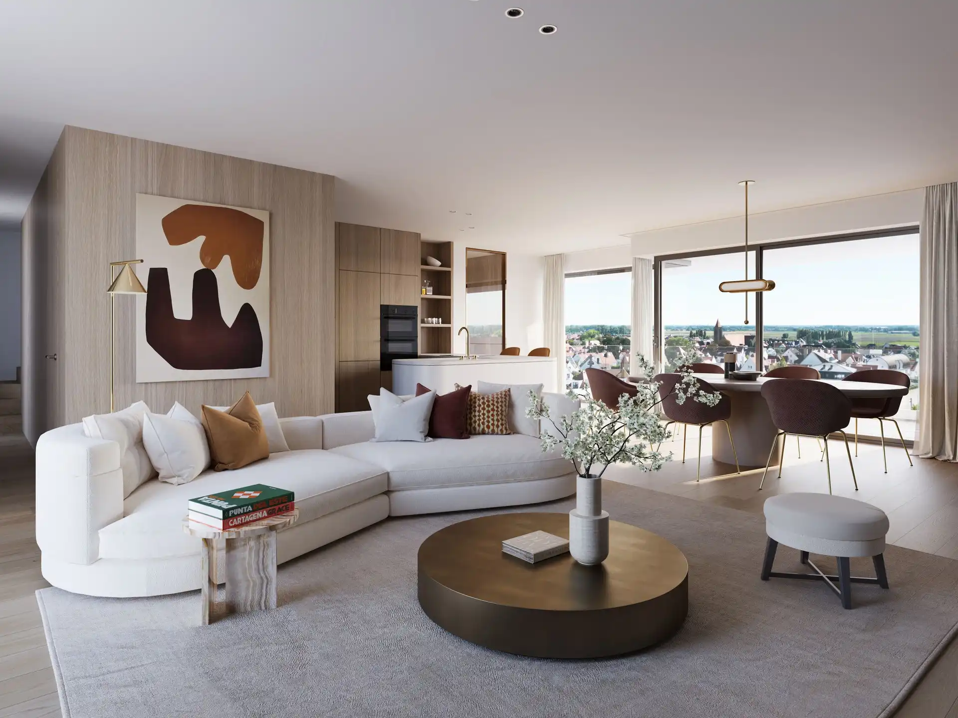 Zuidgericht en zonovergoten nieuwbouwappartement met uitzicht over Duinbergen foto 2