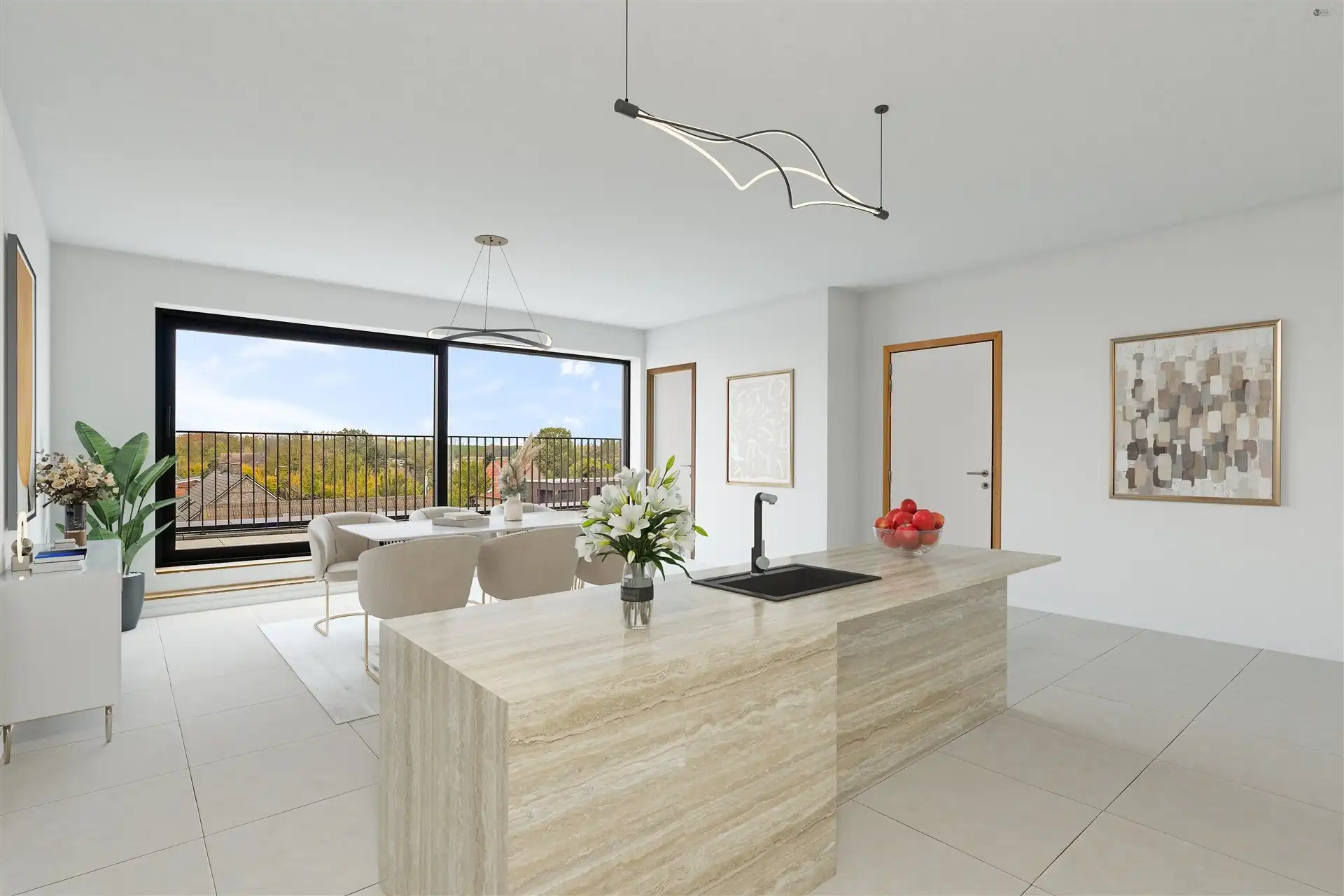 Riant penthouse appartement foto 8