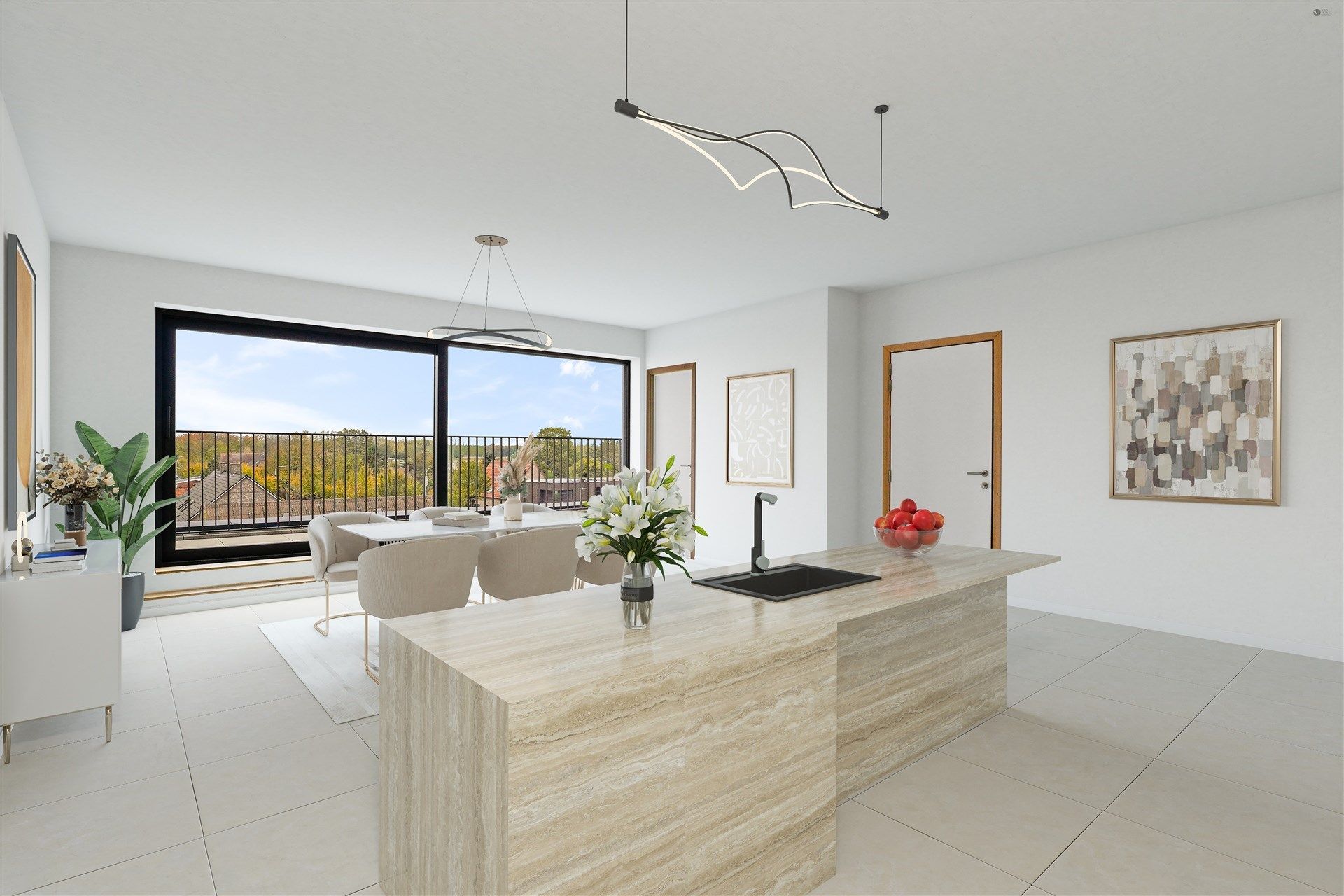 Riant penthouse appartement foto 8