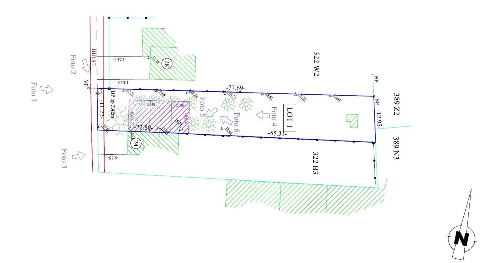 Rustig gelegen bouwgrond 955 m² voor driegevelwoning foto 2