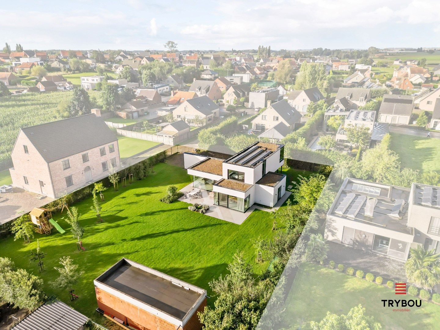 Rustig gelegen architecturaal pareltje op 1.751 m² te Houthulst.  foto 2