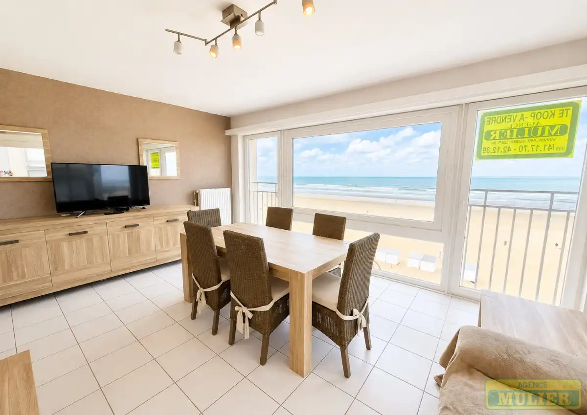 HOEKAPPARTEMENT MET PANORAMISCH ZEEZICHT TE KOOP TE DE PANNE foto 3