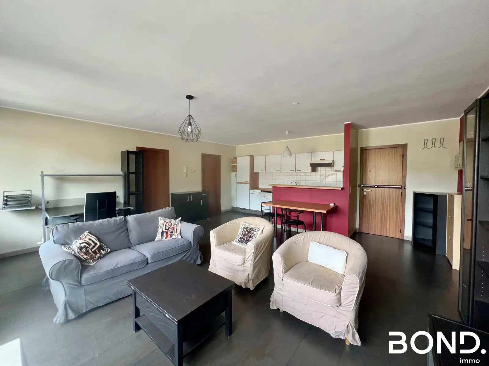 Gemeubeld appartement met 1 slaapkamer te huur in centrum Leuven foto 3