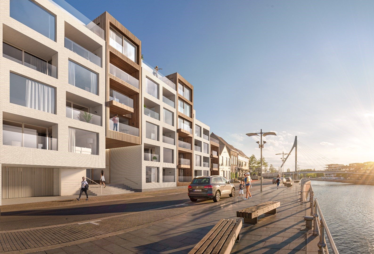 Verhuurd Appartement ( 93,1 m²) aan de Leie met 2 kamers en een terras (van 5,2 m²) foto 17