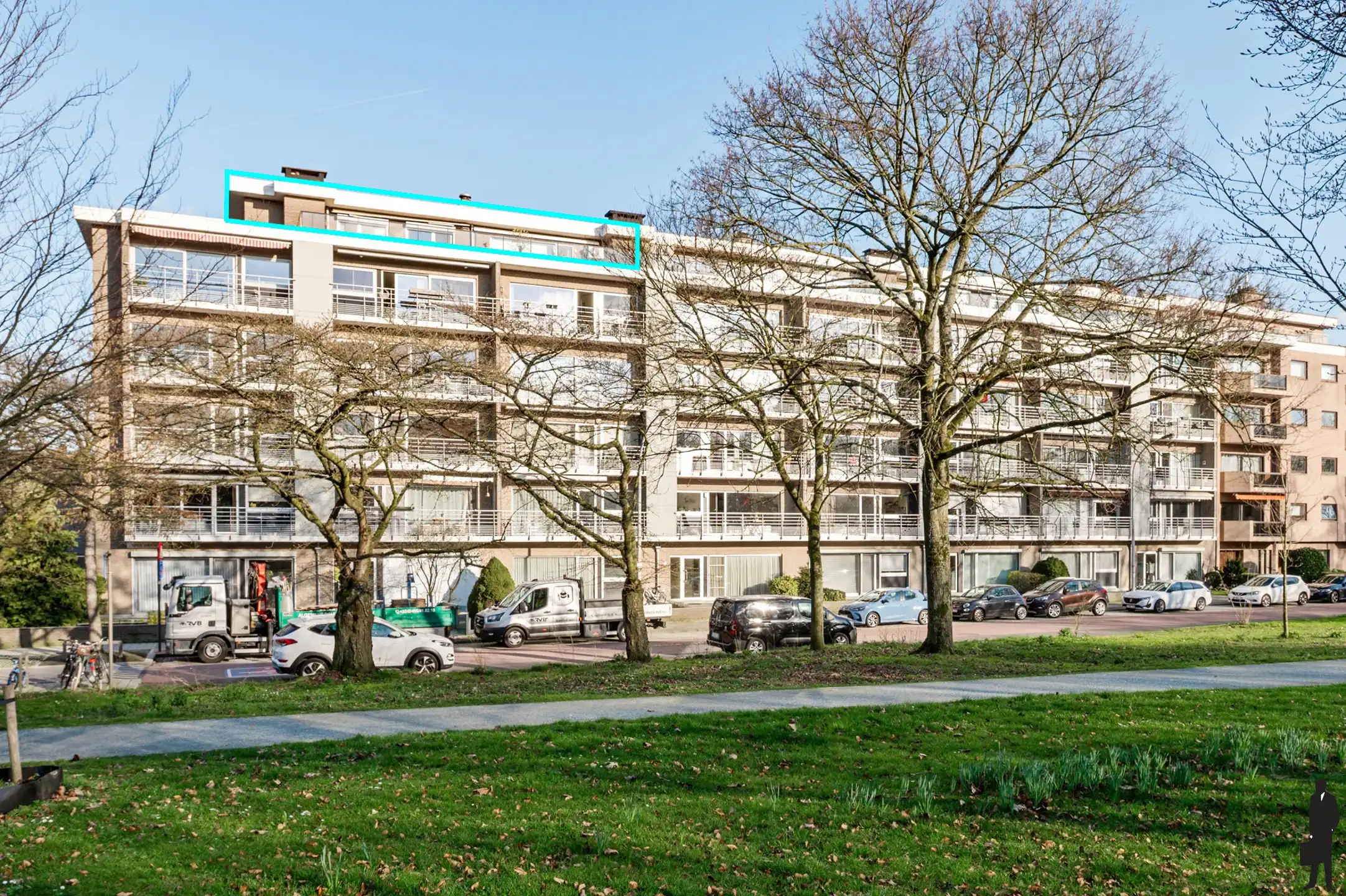 Penthouse met parkzicht & zonneterras in Berchem foto 4