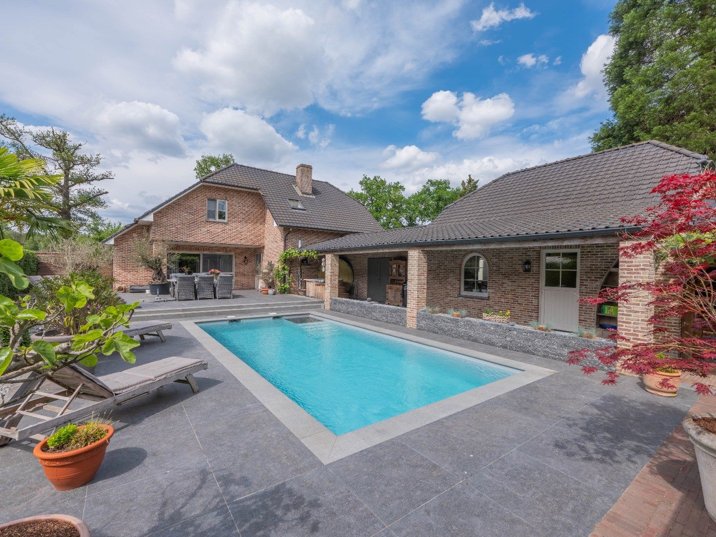 Luxueuze villa met prachtige tuin met zwembad foto {{pictureIndex}}