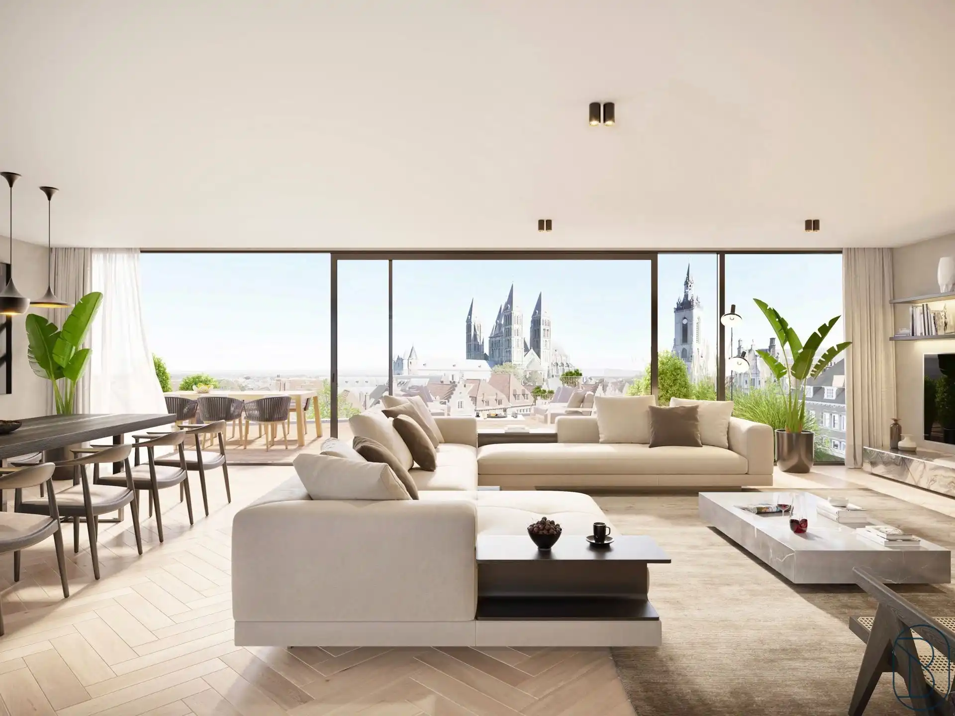 Luxe-app. met zuidgerichte terrassen, pal in het centrum! foto 6