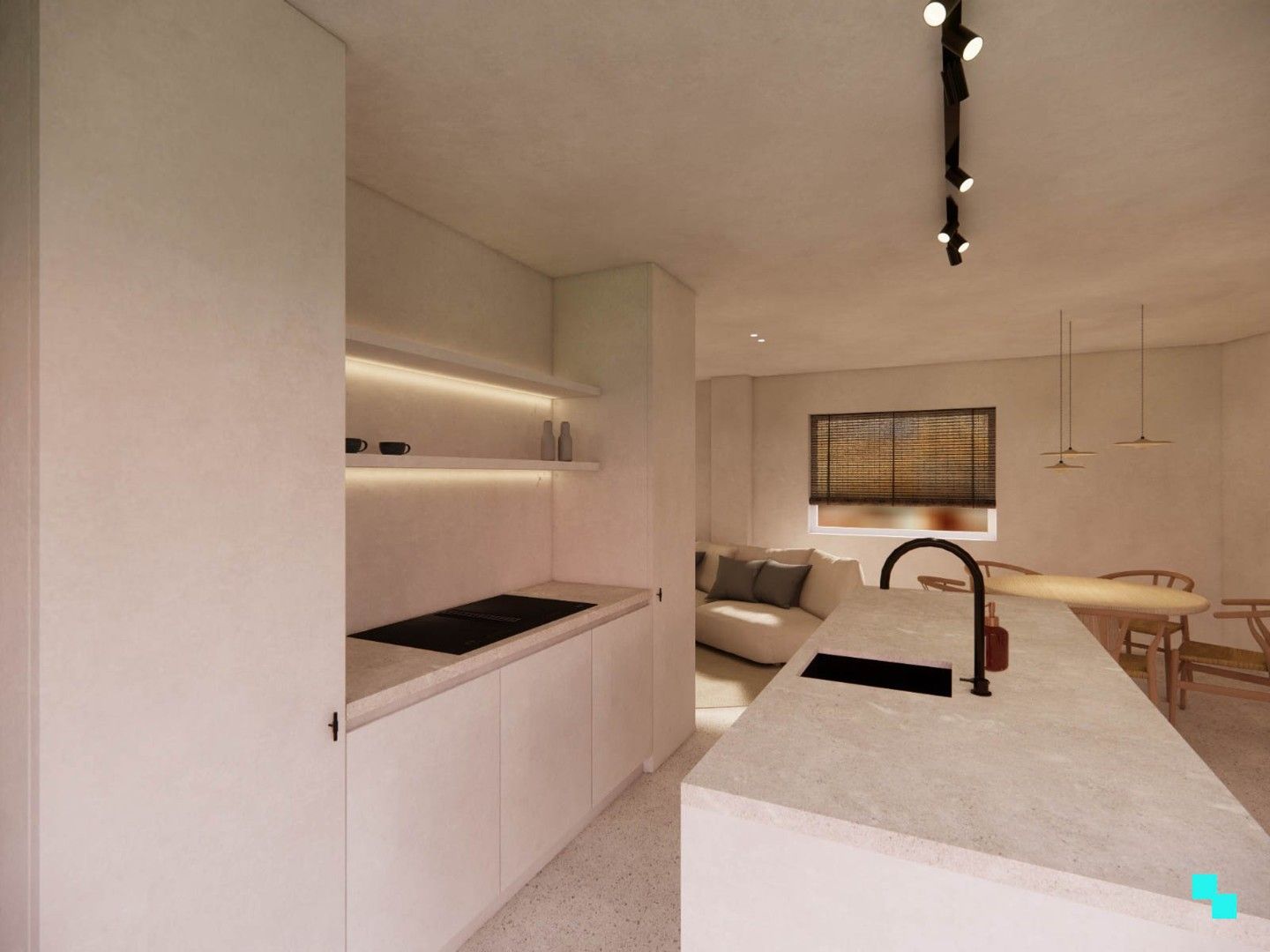 Volledig gerenoveerde woning met zicht op de velden foto 11