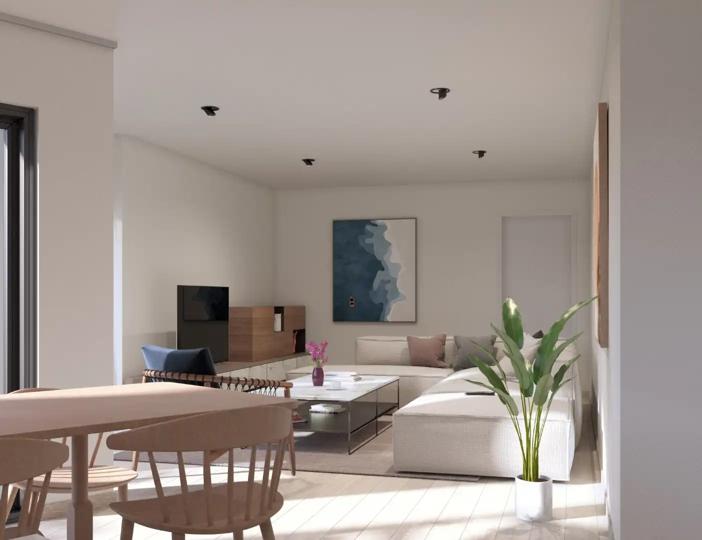 GELIJKVLOERSAPPARTEMENTMET TUIN EN MOGELIJKHEID TOT PARKEERPLAATS foto 4