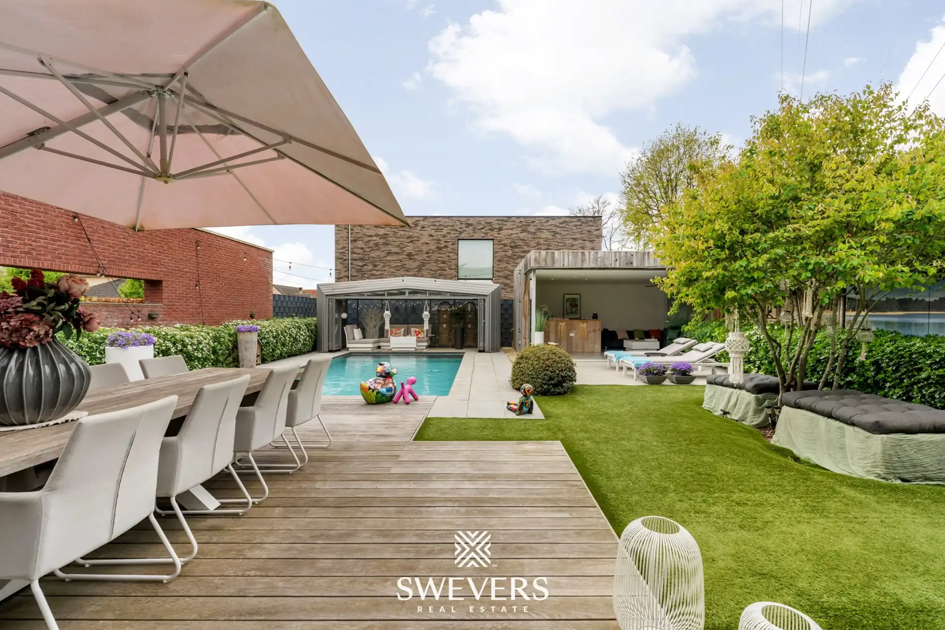Werken, wonen en genieten in luxevilla met zwembad, poolhouse en magazijn in Koersel foto 31