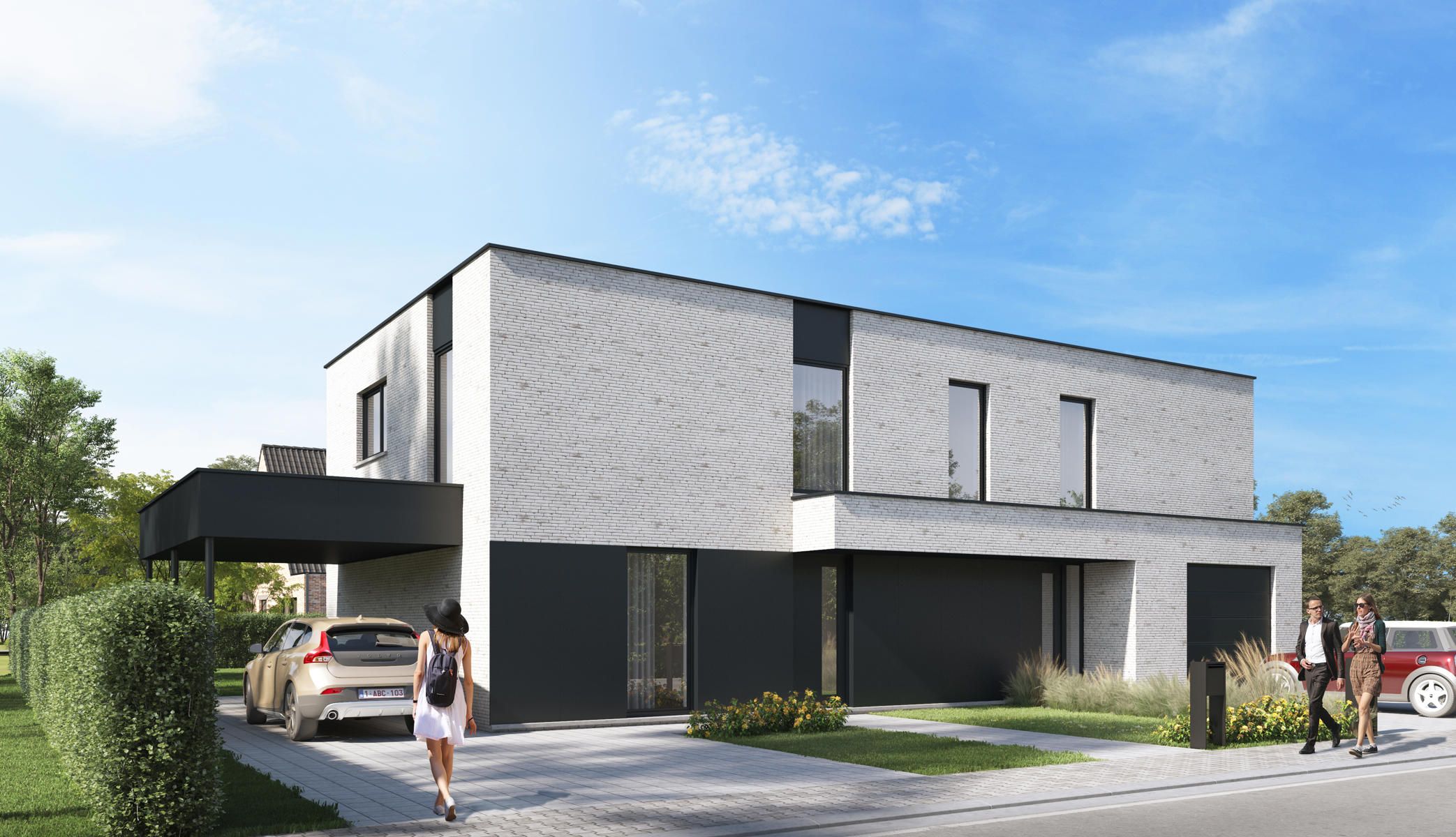 Moderne,  halfopen woning foto 1