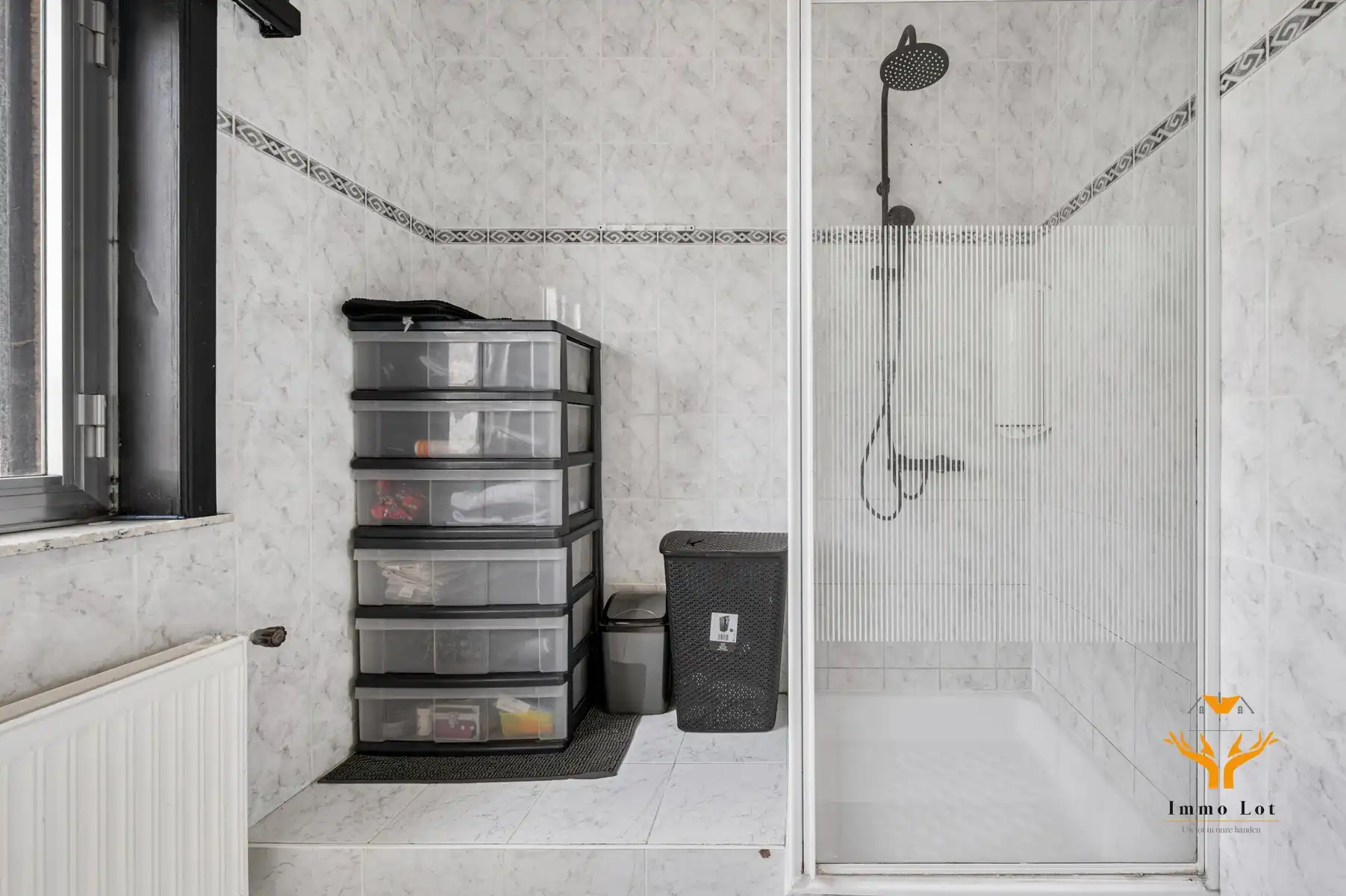 Halfopen bebouwing met tuin en garage in centrum Kalken foto 15