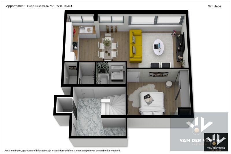 Knus, gezellig en energiezuinig appartement met zicht op groen kort aan het stadspark gelegen foto 7