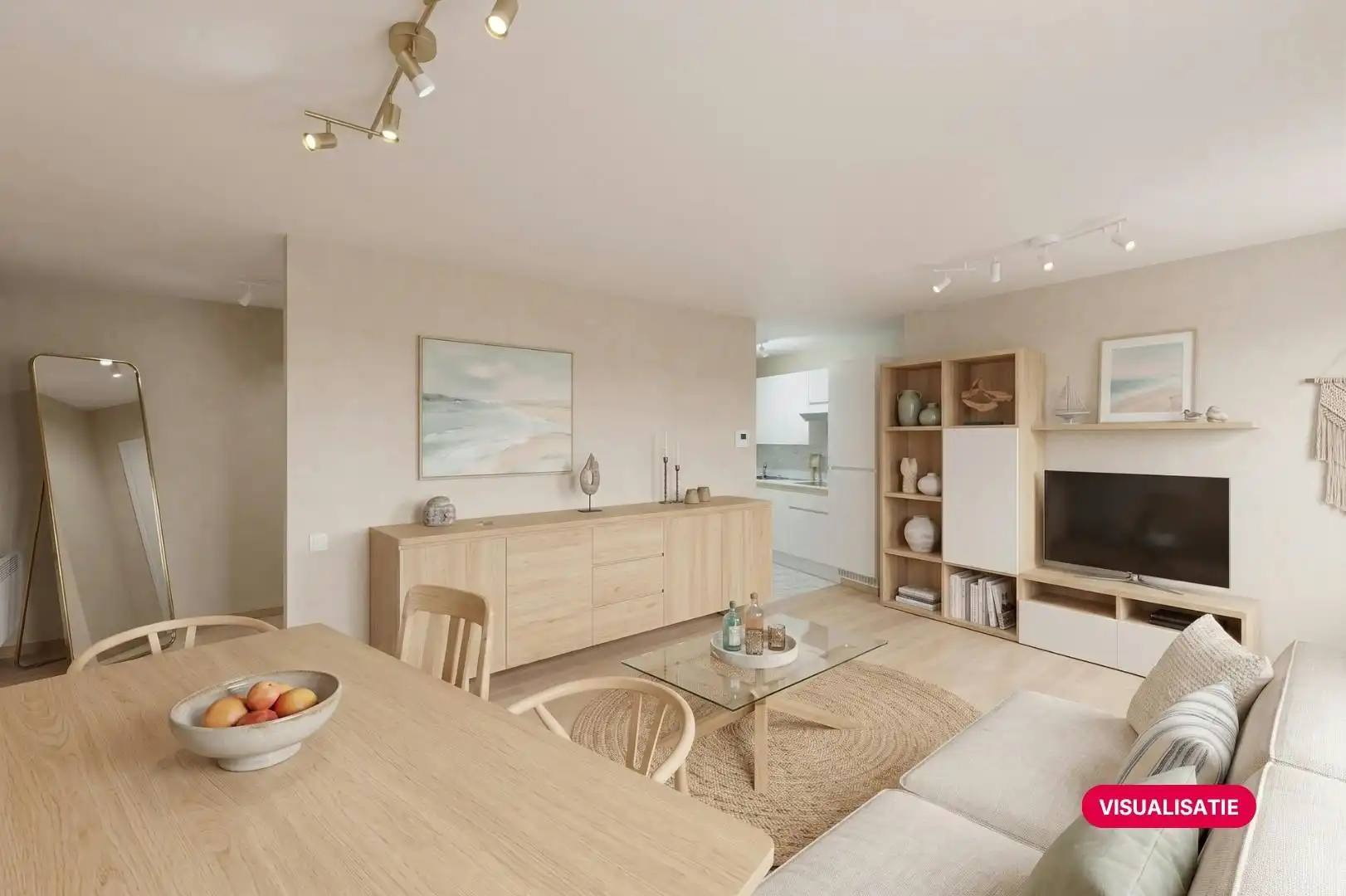 Gemeubileerde studio met slaaphoek te koop te Blankenberge foto 4