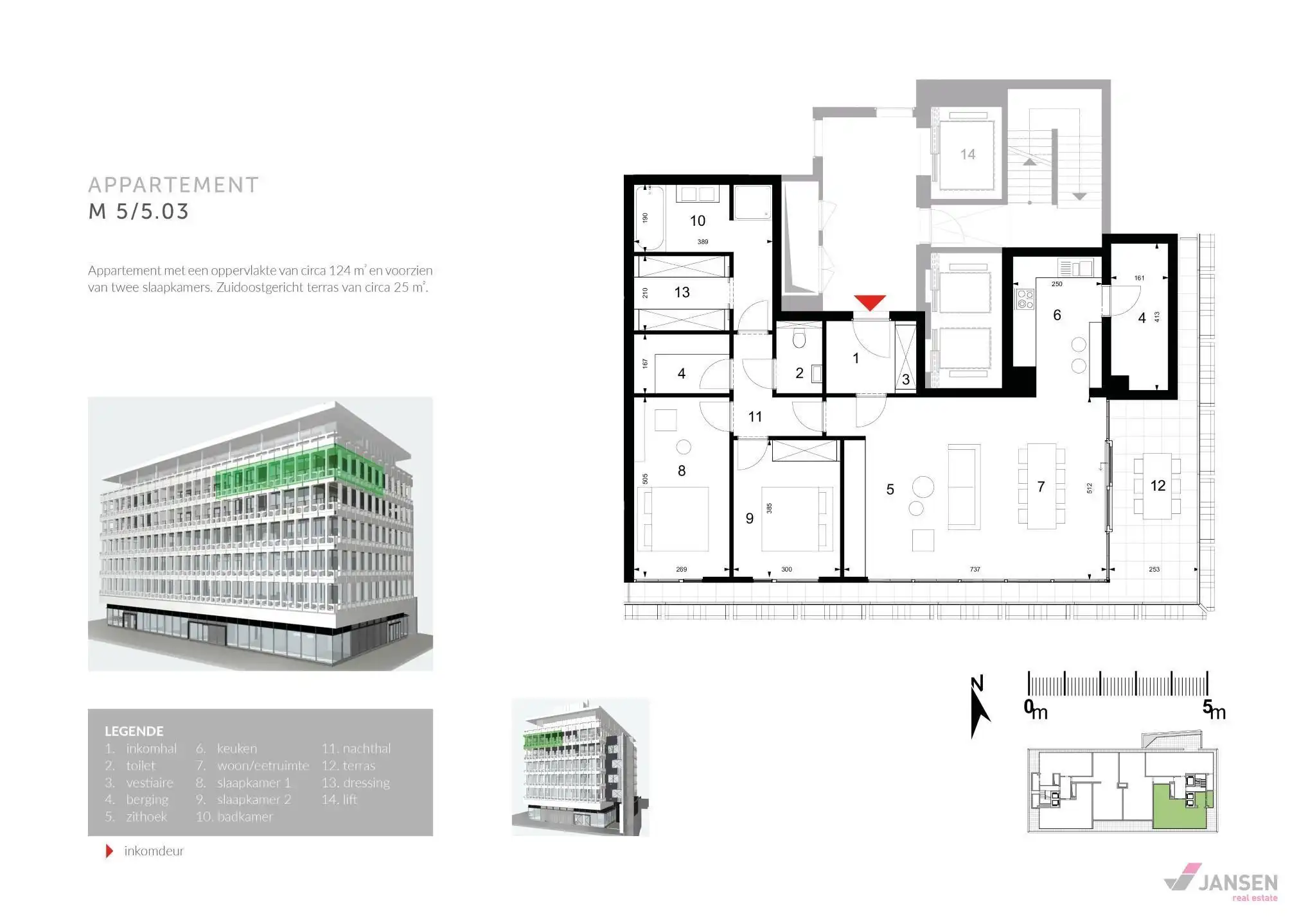 LUXUEUS APPARTEMENT MET 2 SLPKMRS foto 3