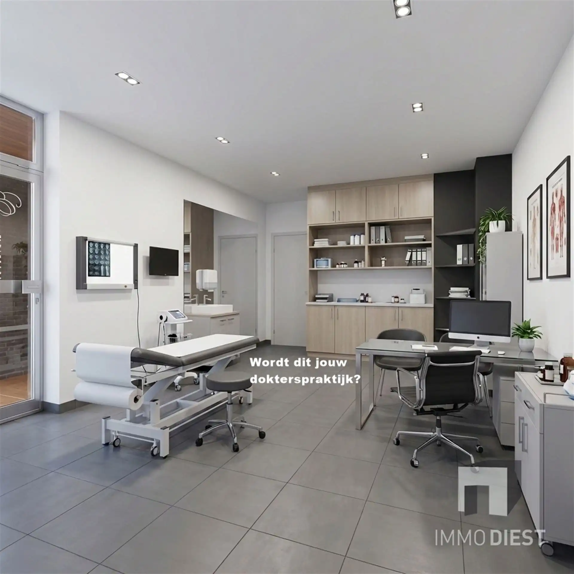 Handelsgelijkvloers met achterliggend appartement foto 2