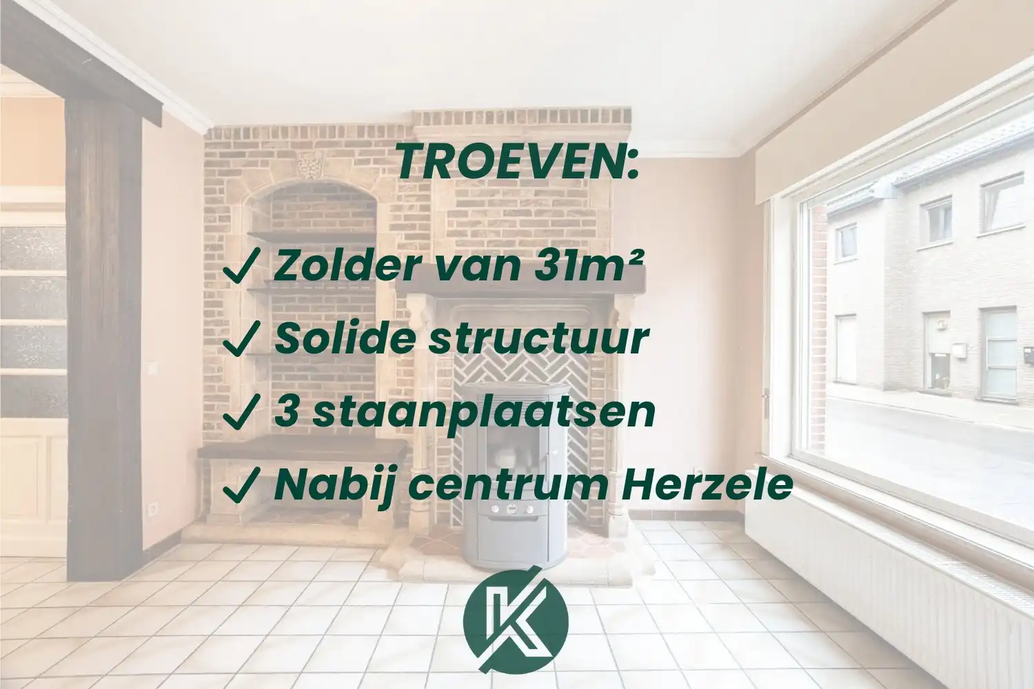 Op te knappen woning nabij centrum Herzele foto 2