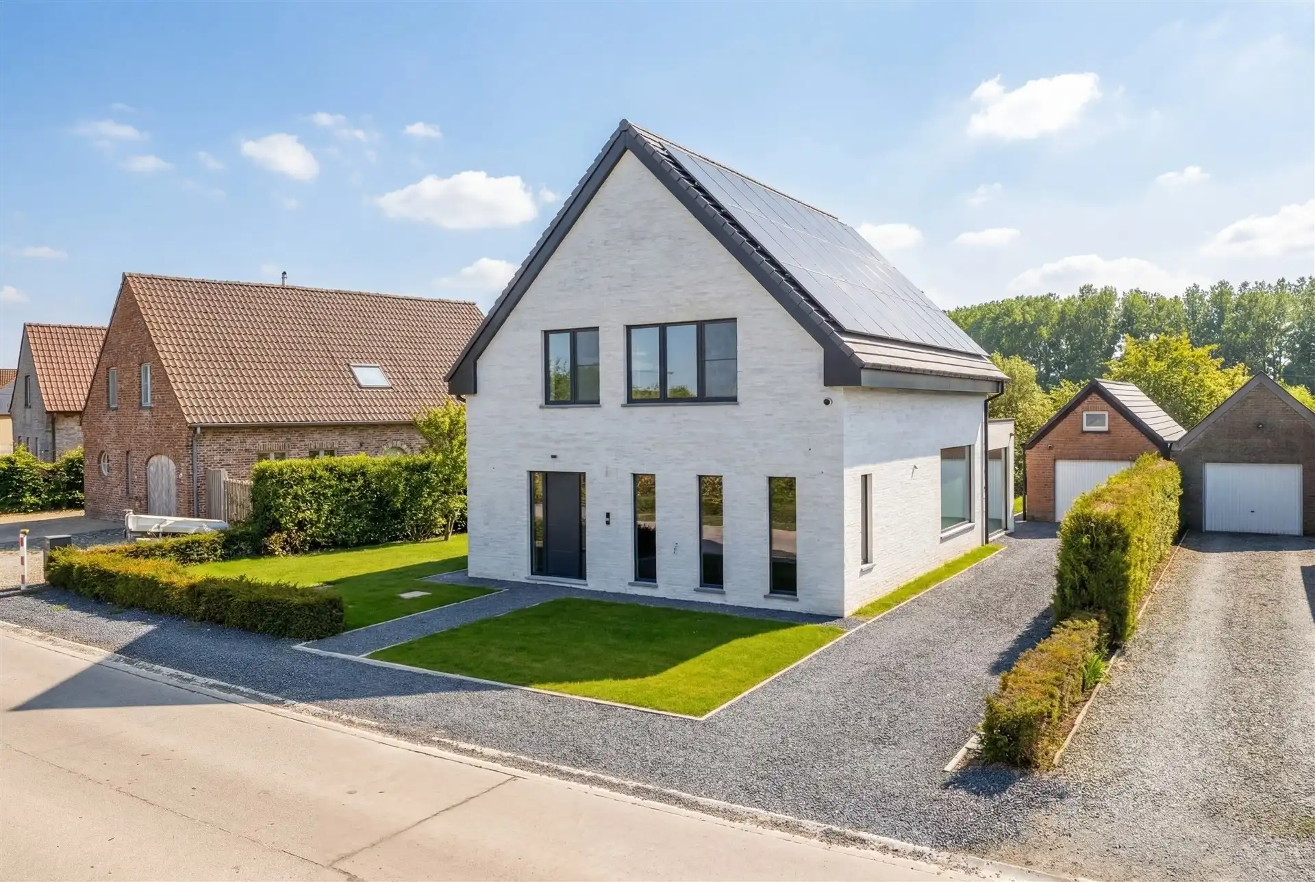 Exclusieve, energieneutrale villa met tuin en garage in Westrem foto {{pictureIndex}}