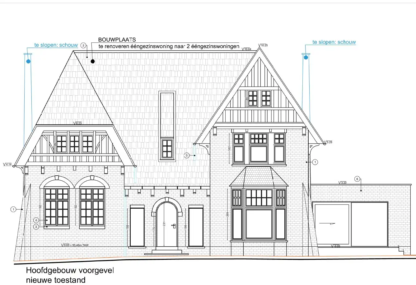 Karaktervolle Britse cottage uit 1906 – vergund renovatieproject met 2 afzonderlijke woningen. (prijs per woning). foto 4