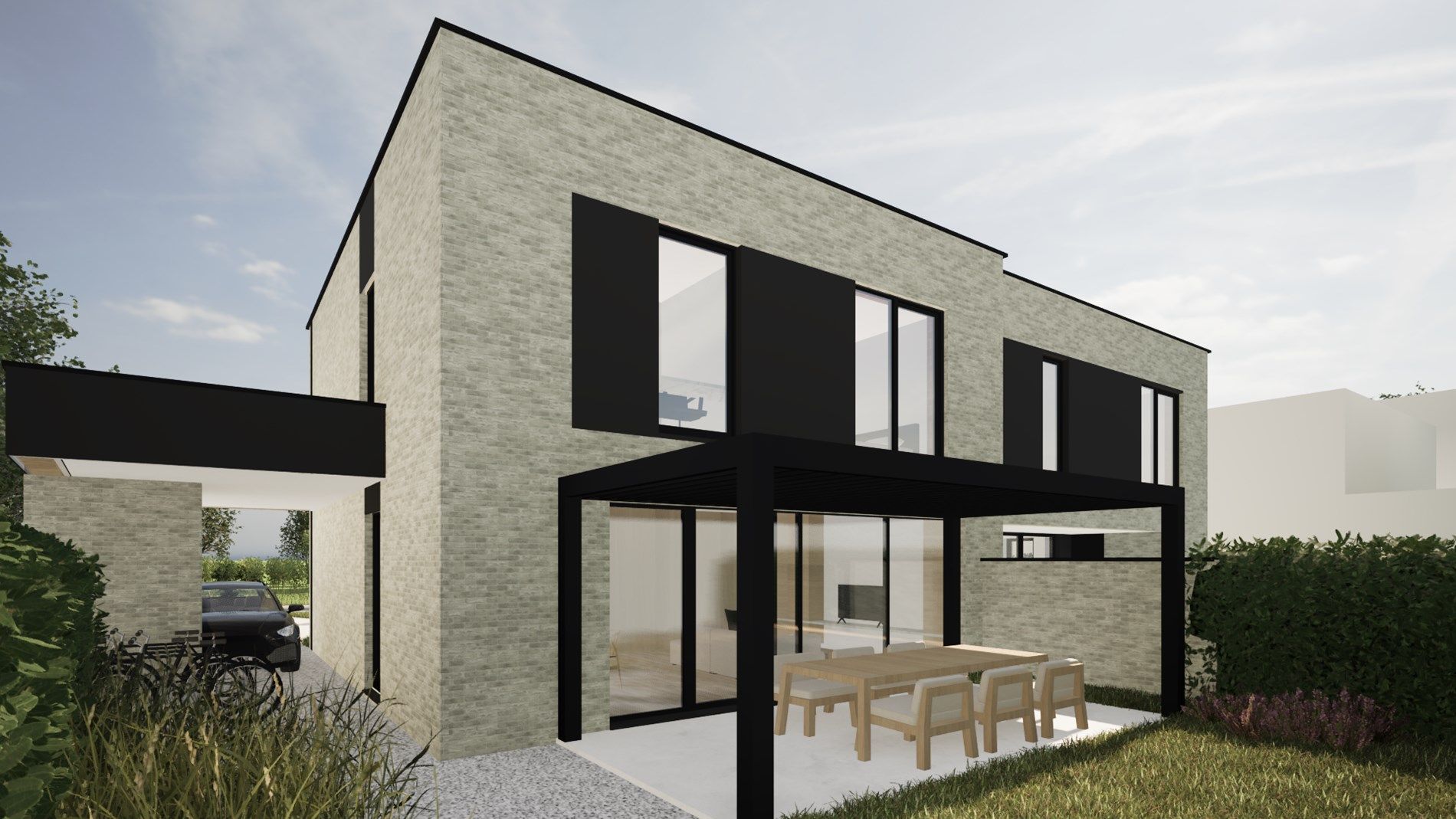 EXCLUSIEVE NIEUWBOUWONING VOORZIEN VAN EEN HOOGWAARDIGE AFWERKING EN MET 4 SLAAPKAMERS, TUIN EN CARPORT TE KERMT foto 10